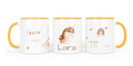 Personalisierte Keramiktasse (7 Farben) 14.Einhorn