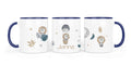 Personalisierte Keramiktasse (7 Farben) 24.lion moon