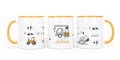 Personalisierte Keramiktasse (7 Farben) 25.Fahrzeuge