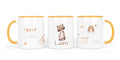 Personalisierte Keramiktasse (7 Farben) 32.Waschbär