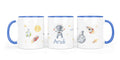 Personalisierte Keramiktasse (7 Farben) 33.Weltraum