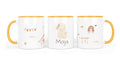 Personalisierte Keramiktasse (7 Farben) 37.Hase