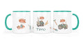 Personalisierte Keramiktasse (7 Farben) 44.Bauernhof