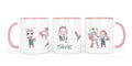 Personalisierte Keramiktasse (7 Farben) 58.Künstler Hase