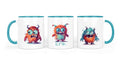 Personalisierte Keramiktasse (7 Farben) 60.Monster