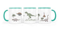 Personalisierte Keramiktasse (7 Farben) 62.Dino Park