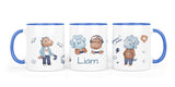 Personalisierte Keramiktasse (7 Farben) 63. Gamer Dudes - Mamikes
