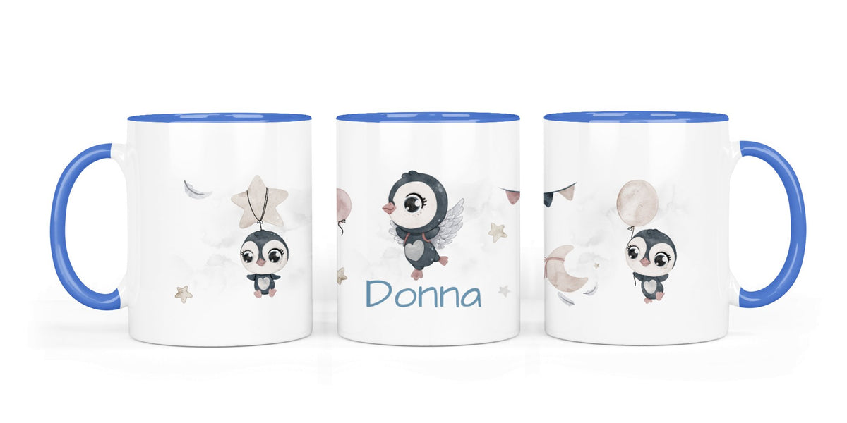 Personalisierte Keramiktasse (7 Farben) 68.Pinguin