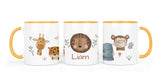 Personalisierte Keramiktasse (7 Farben) 70. african animals - Mamikes