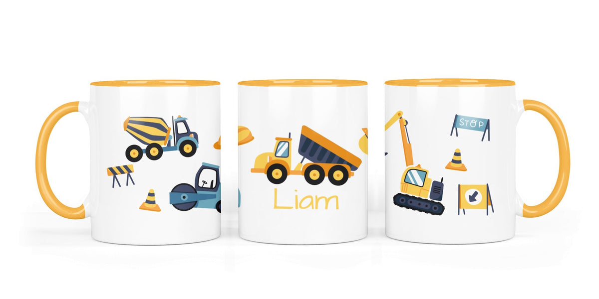 Personalisierte Keramiktasse (7 Farben) 89. Baustelle 2