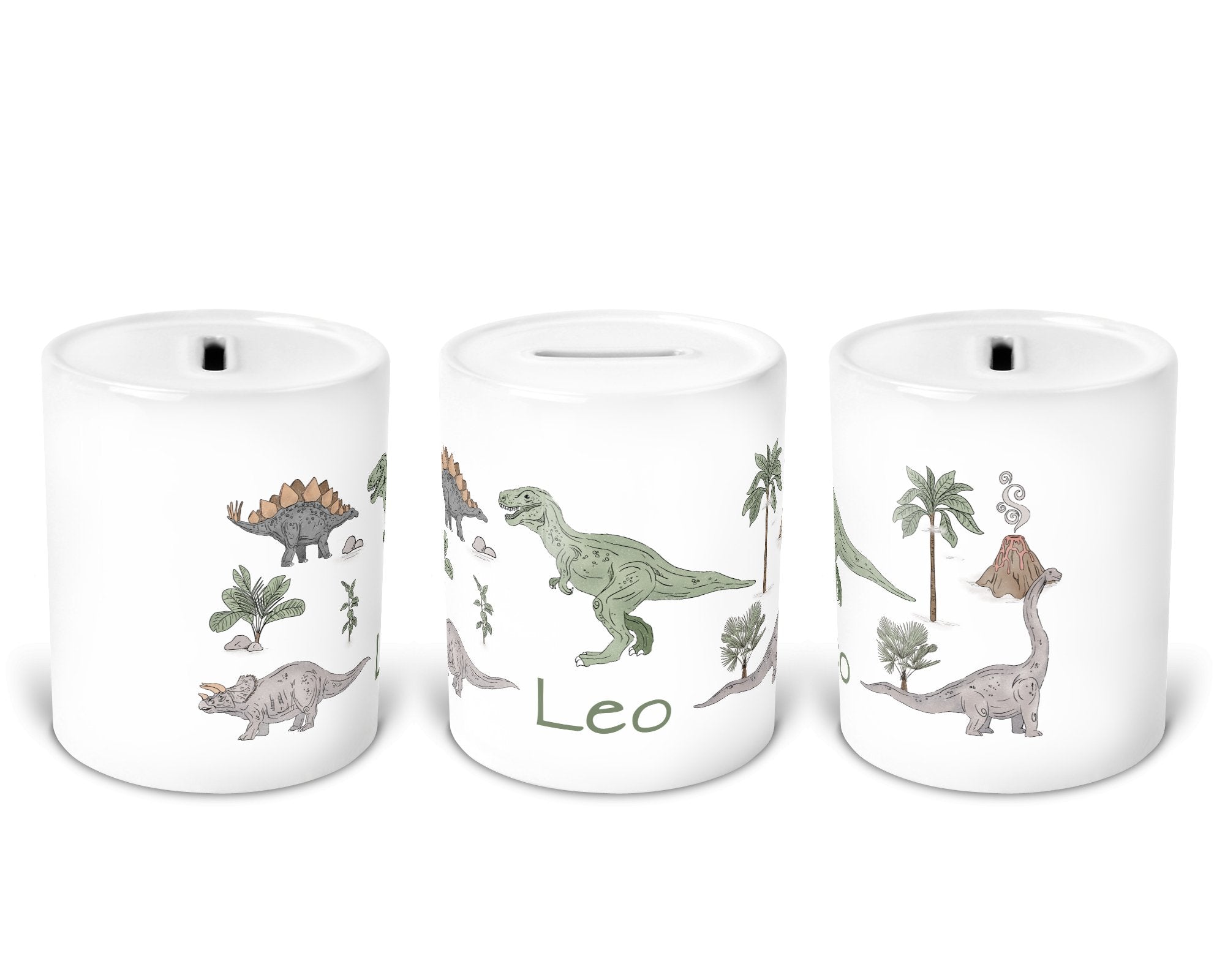 Personalisierte Spardose 62.Dino Park - Mamikes