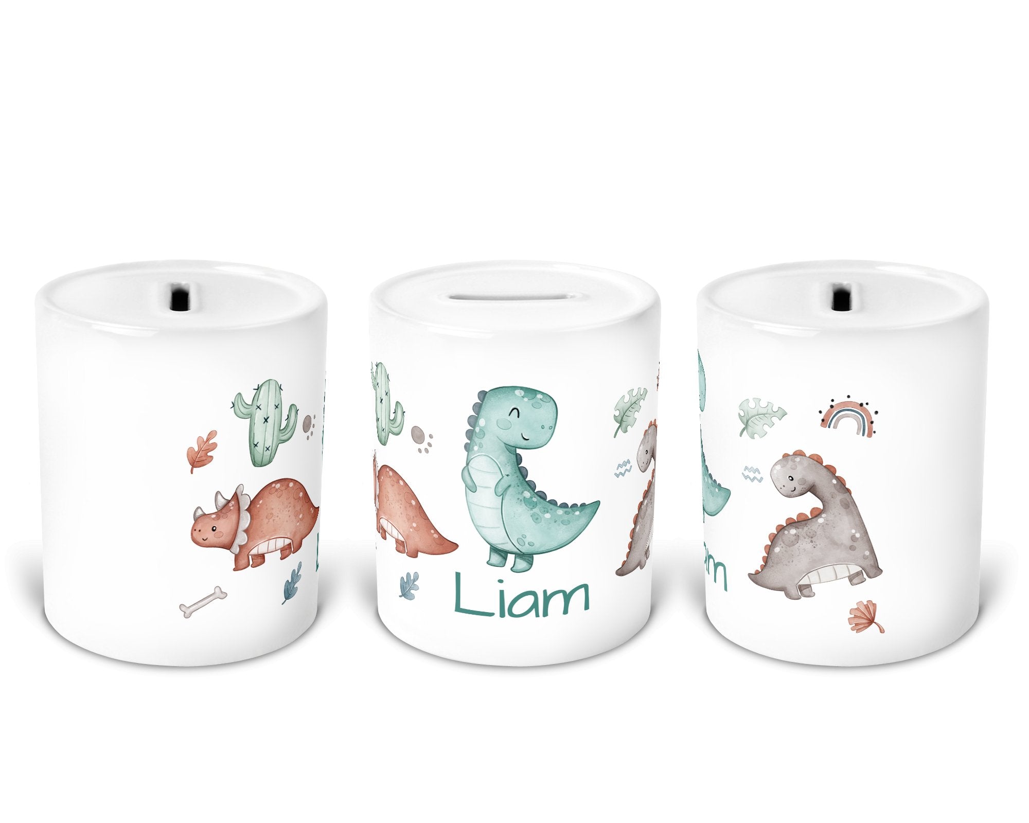 Personalisierte Spardose 64.Dinos - Mamikes