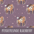 Pferdefreunde blackberry Baumwolle
