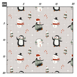Pingu and snowman Baumwolle - Mamikes