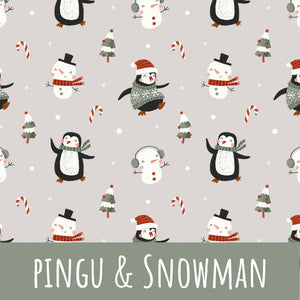 Pingu and snowman Bio Jersey - Mamikes