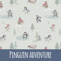 Pinguin adventure Baumwolle