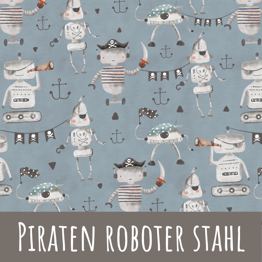 Piraten roboter stahl Bio Jersey - Mamikes