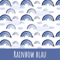 Rainbow blau Baumwolle
