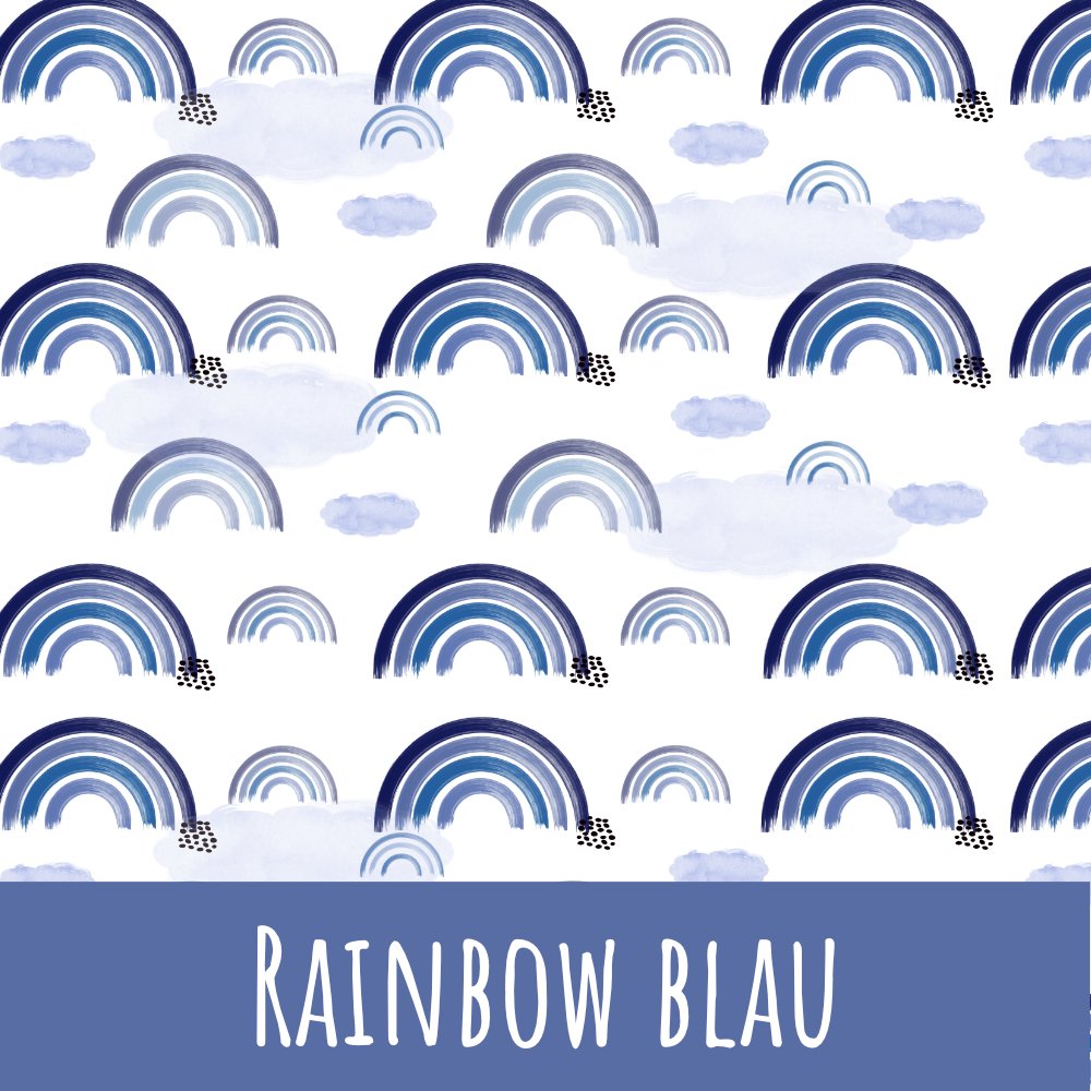 Rainbow blau Bio Jersey - Mamikes