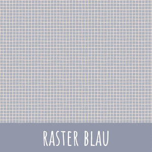 Raster blau Baumwolle - Mamikes