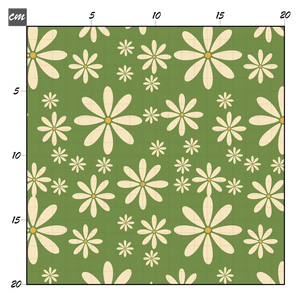 Retro flower green Bio Jersey - Mamikes