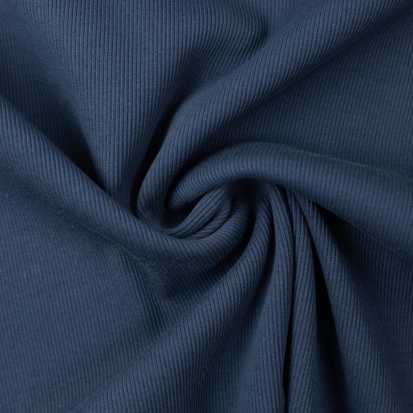 Rippbündchen jeansblau