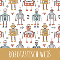 Robotastisch weiß Baumwolle