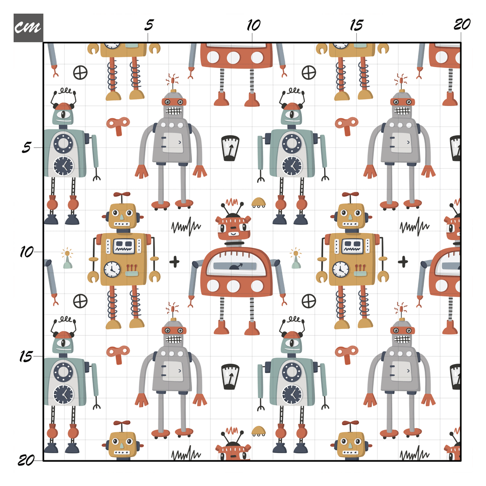 Robotastisch weiß Bio Jersey - Mamikes