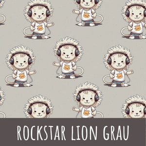 Rockstar lion grau Baumwolle - Mamikes