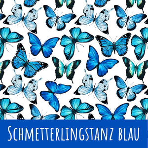 Schmetterlingstanz blau Bio Jersey - Mamikes