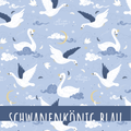 Schwanenkönig blau Bio Jersey