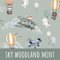 Sky woodland mint Bio Sommersweat