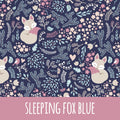 Sleeping fox blue Bio Jersey