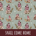 Snail come home Baumwolle