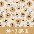 Sommerblumen Baumwolle