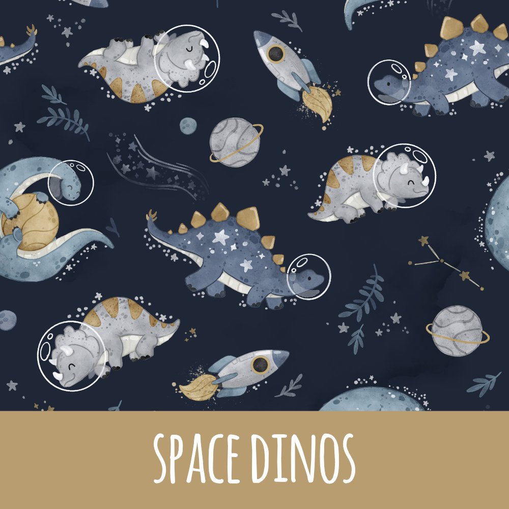 Space dinos Baumwolle