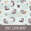 Space sloth mint Baumwolle