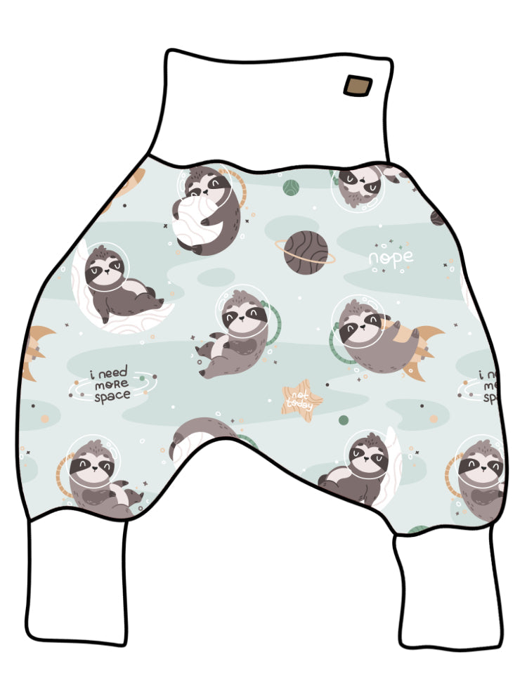 DIY-Paket Lange Pumphose space sloth mint