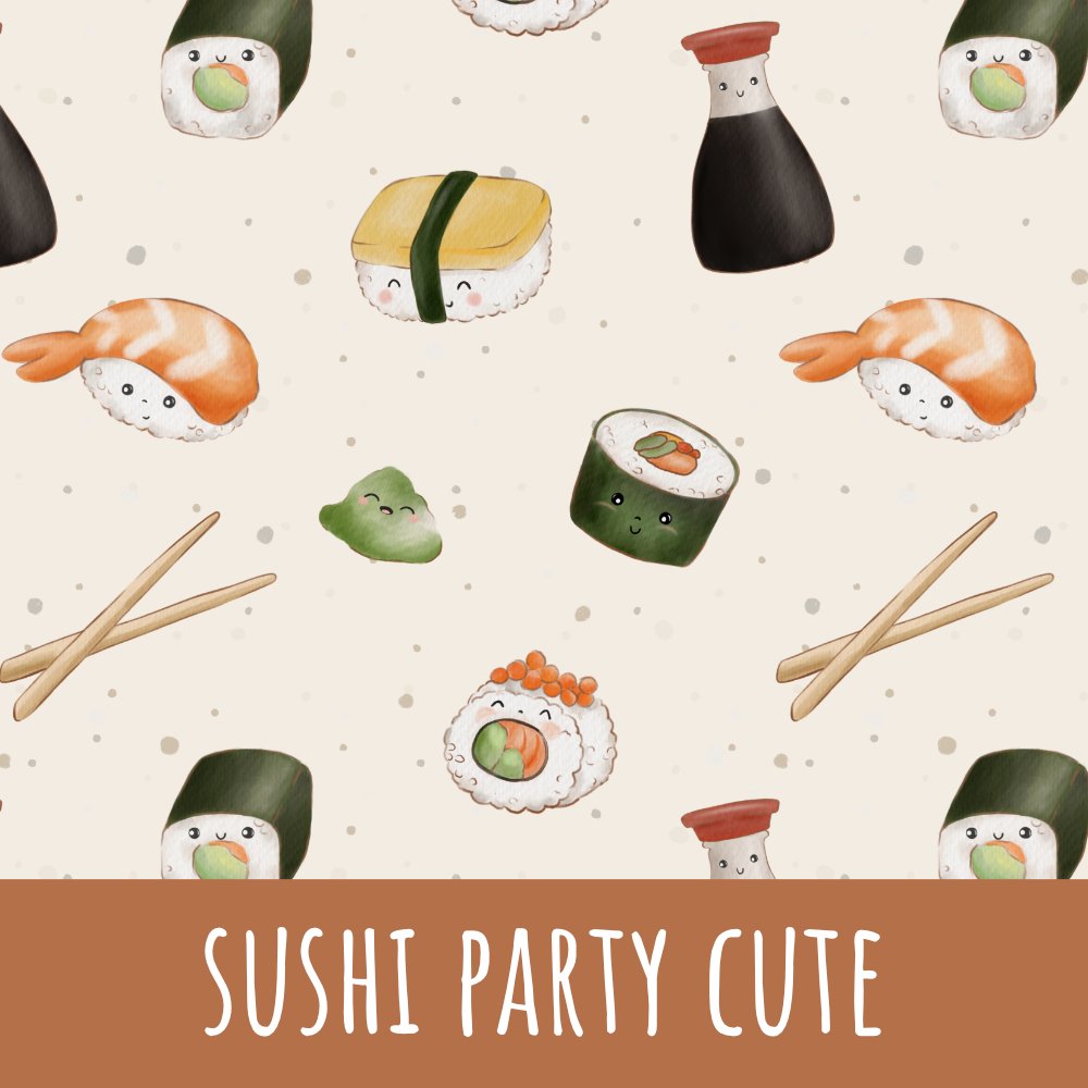 Sushi party cute Bio Jersey - Mamikes