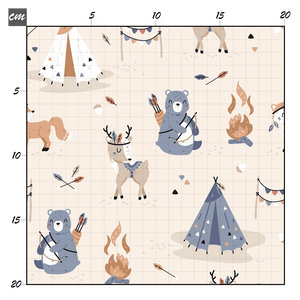 Tribal friends beige Bio Jersey - Mamikes