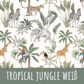 Tropical jungle weiß Bio Jersey