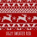 Ugly sweater red Baumwolle