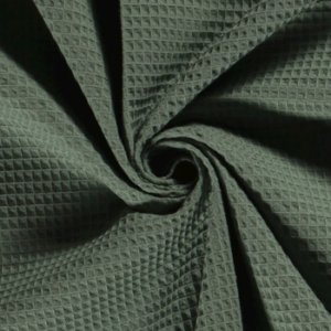 Waffel Pique dunkelmint