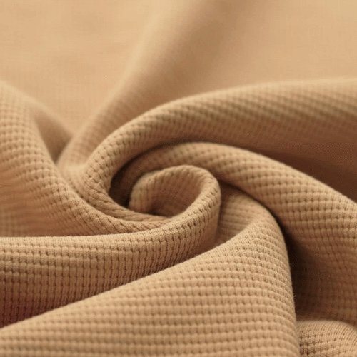 Waffelstrick Jersey sand