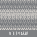 Wellen grau Baumwolle
