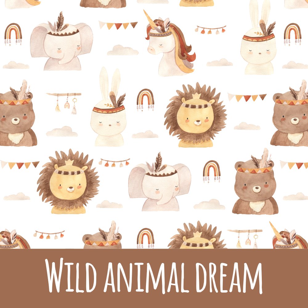Wild animal dream Baumwolle