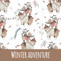 Winter adventure Baumwolle