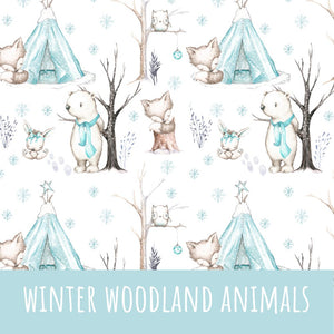 Winter woodland animals Bio Jersey - Mamikes