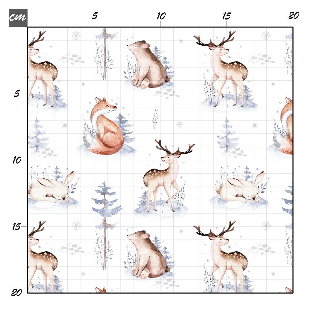 Winterland Tiere Baumwolle - Mamikes