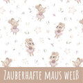Zauberhafte Maus weiß Baumwolle